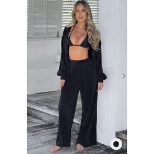 Babyboo Indi Pant in Black Size Small Lounge goth resort wear old money